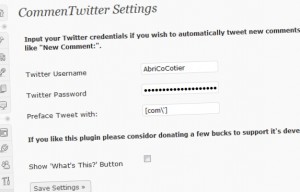 Avec CommenTwitter, poster sur Twitter les commentaires de votre blog