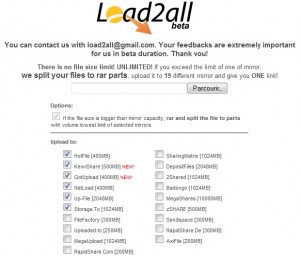 Avec Load2All, envoyez des fichiers sur plusieurs services de stockage en ligne