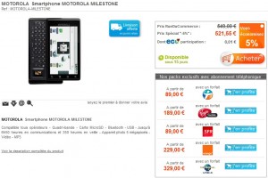 Motorola Milestone : quelques éléments exclusifs sur sa sortie en France