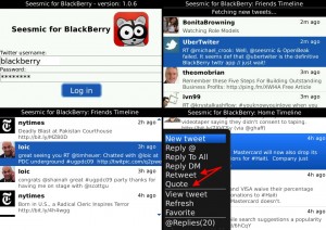 Twitter sur Blackberry : marre de UberTwitter, je passe sur Seesmic