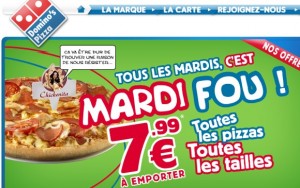 Domino&rsquo;s Pizza : la carte complète en version HTML