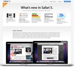 Apple lance Safari 5 : plus rapide que Google Chrome, et avec le support des extensions