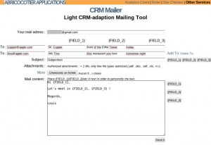 CRM Mailer, un outil en ligne pour personnaliser vos envois de mails