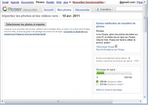 Sur Picasa Web, on peut maintenant envoyer autant de photos qu’on veut d’un seul coup !
