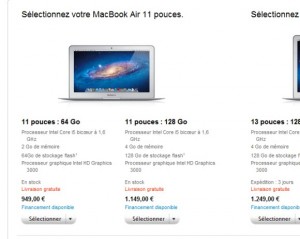 Finalement, Apple est moins cher que la concurrence ! Exemple avec un Sony Vaio de 11 pouces face à un MacBook Air 11 pouces