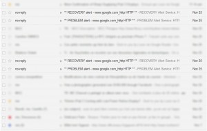 Certains serveurs Google deux fois down le 25 novembre