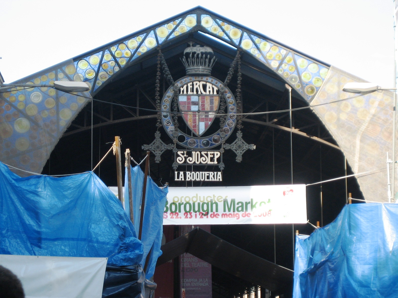 L'entrée du Marché de La Boqueria