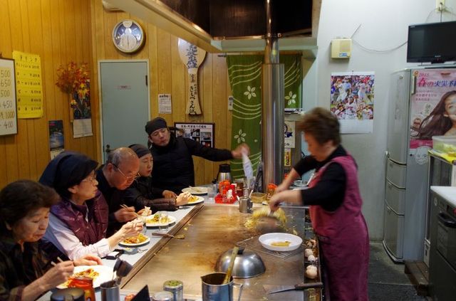 Japon - Miyajima restaurant okonomiyaki
