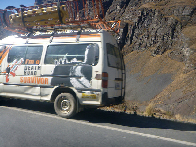 Bolivie Yungas Death Road Goudronnée