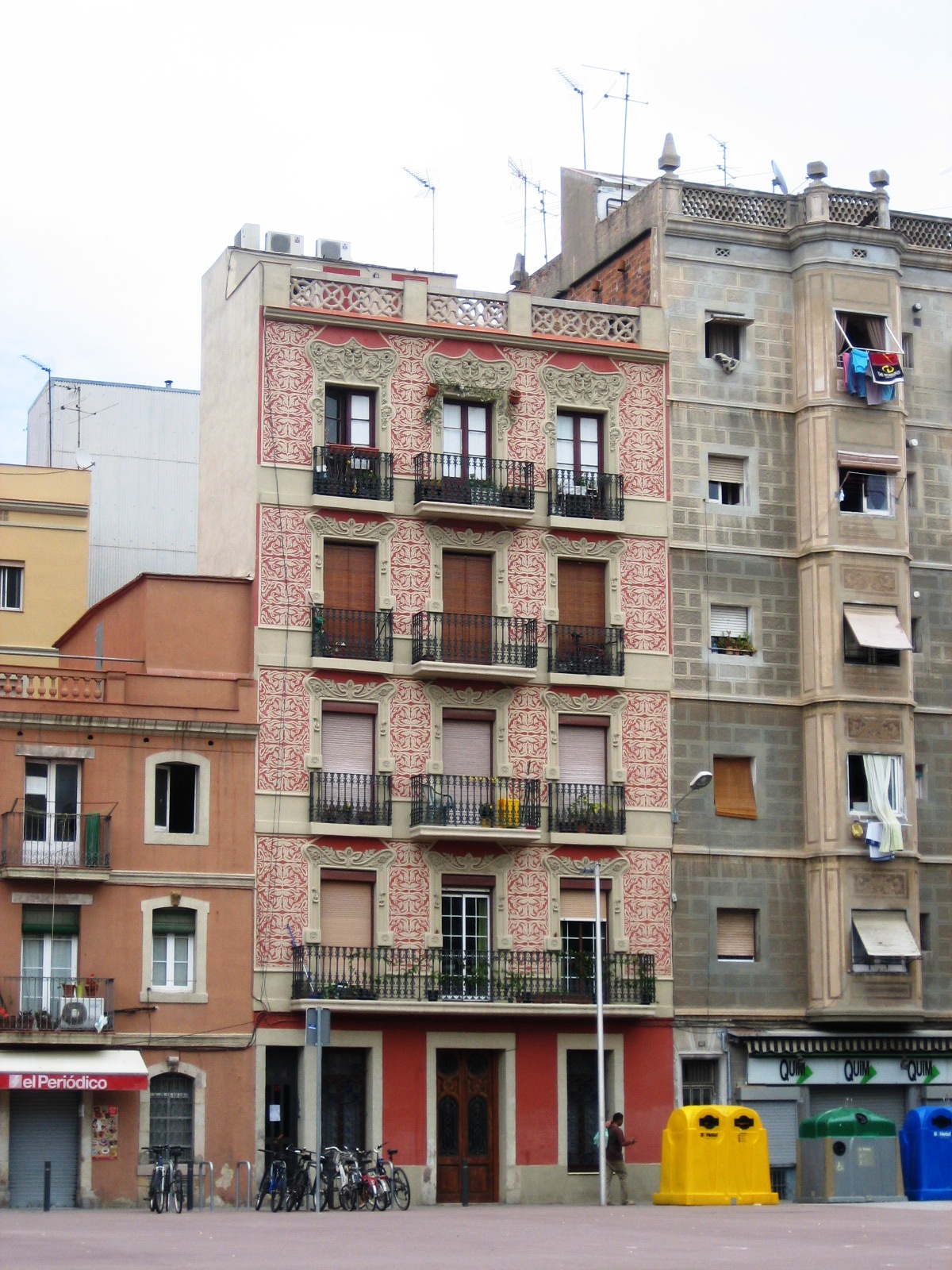 Immeubles du quartier de Barcelone : de La Barceloneta