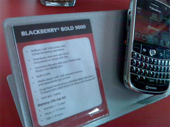 Blackberry Bold 9000 à la Rogers Cup